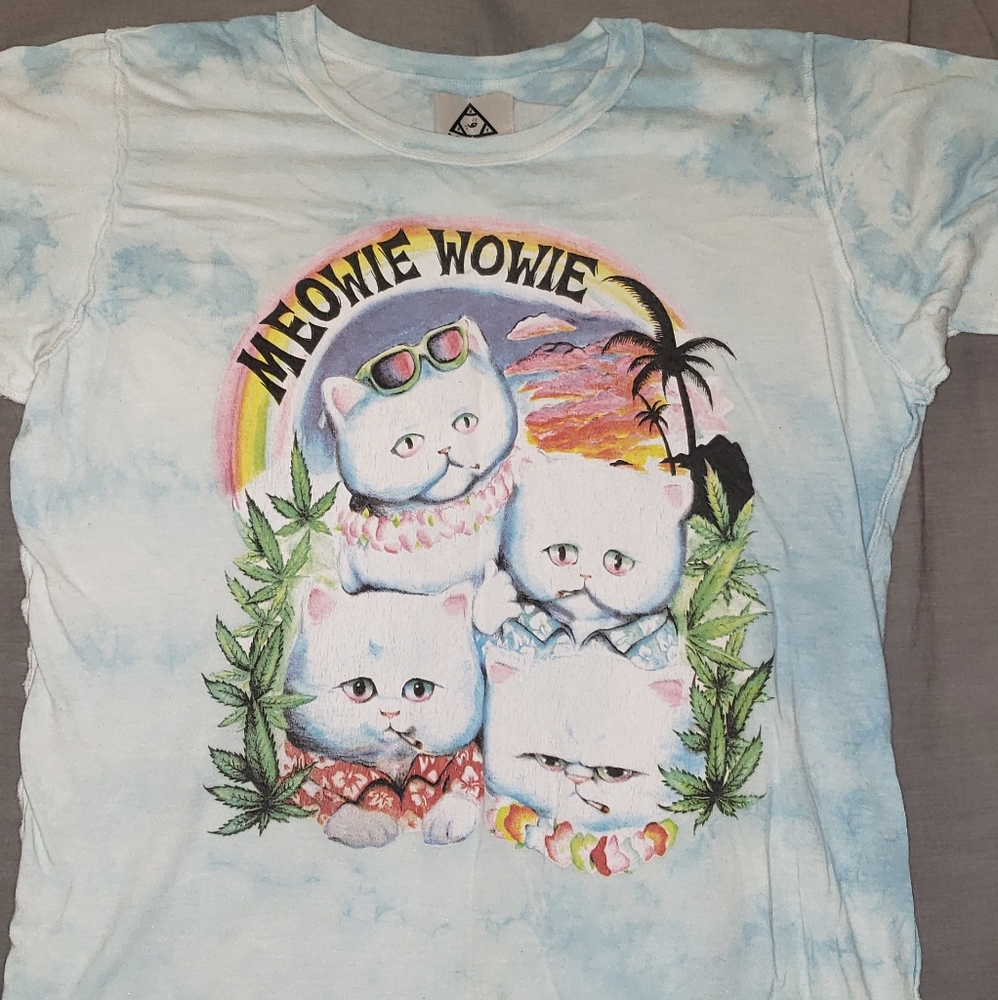 ❗SOLD❗ UNIF 🐱 MEOWIE WOWIE RARE TEE 🌈